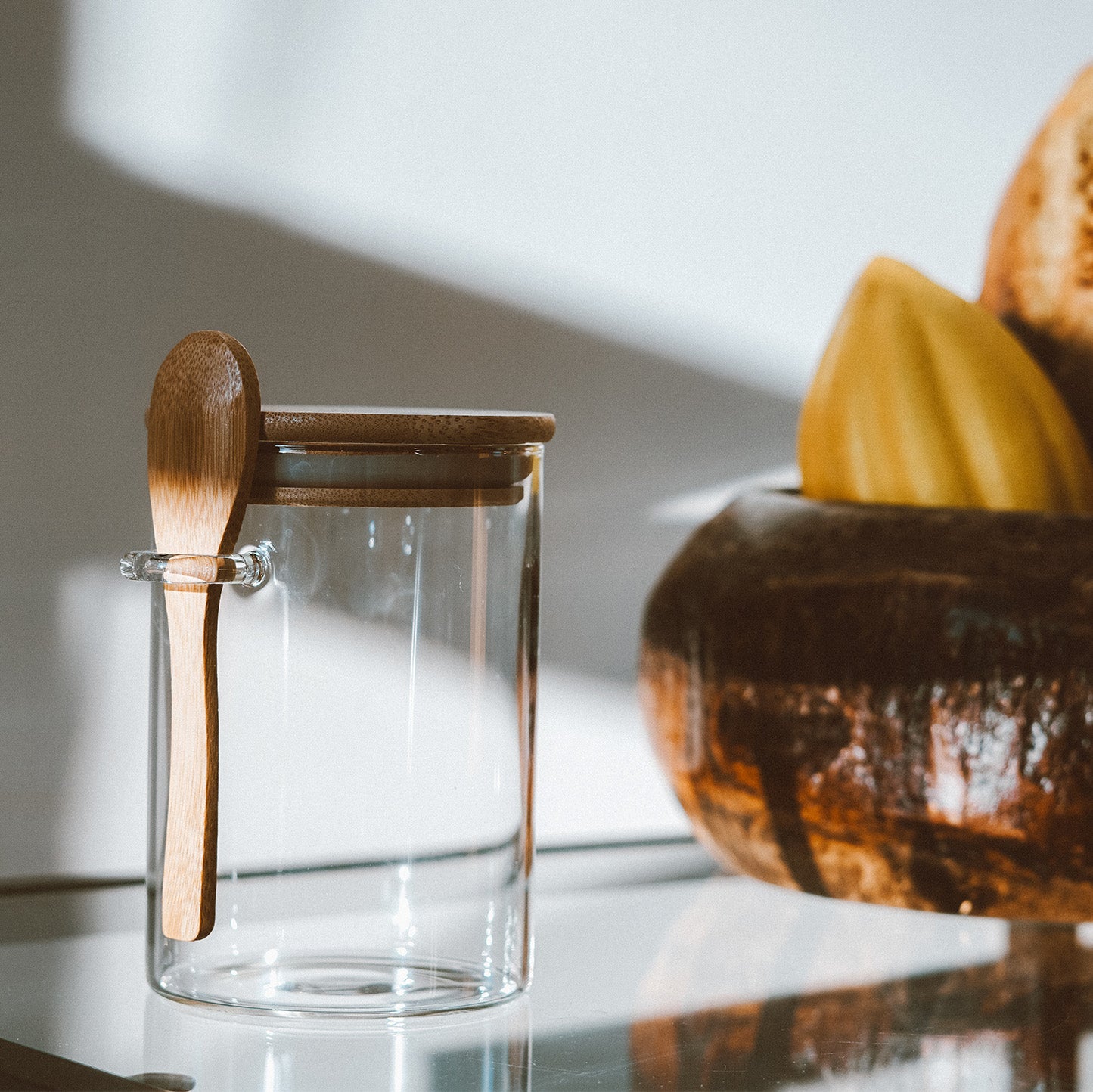 Marau Airtight Jar with Bamboo Lid & Spoon