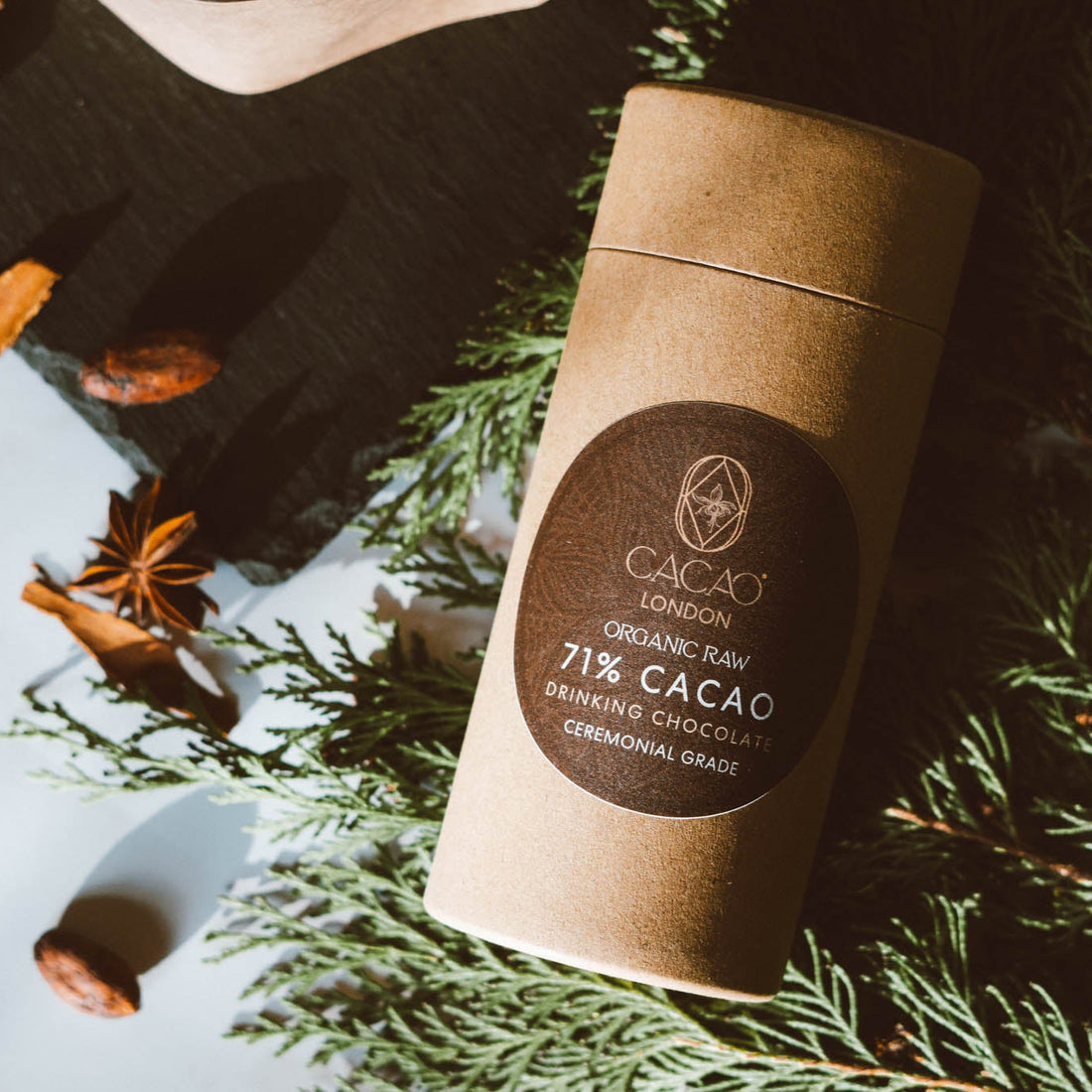 Organic 71% Cacao Drinking Chocolate