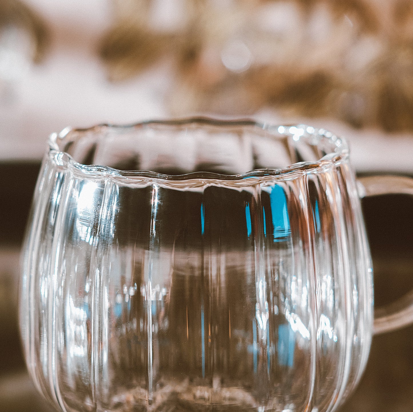 Boipeba Striped Glass Mug