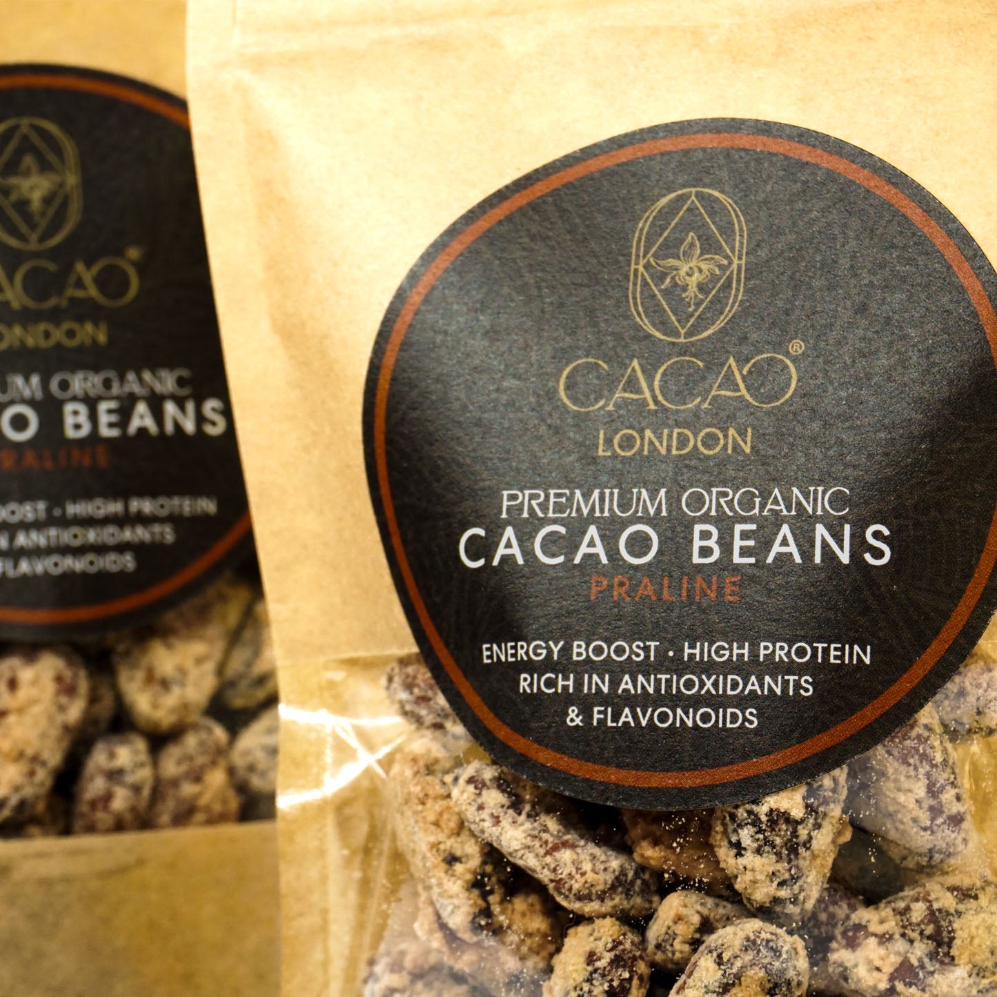 Organic Cacao Beans Praline